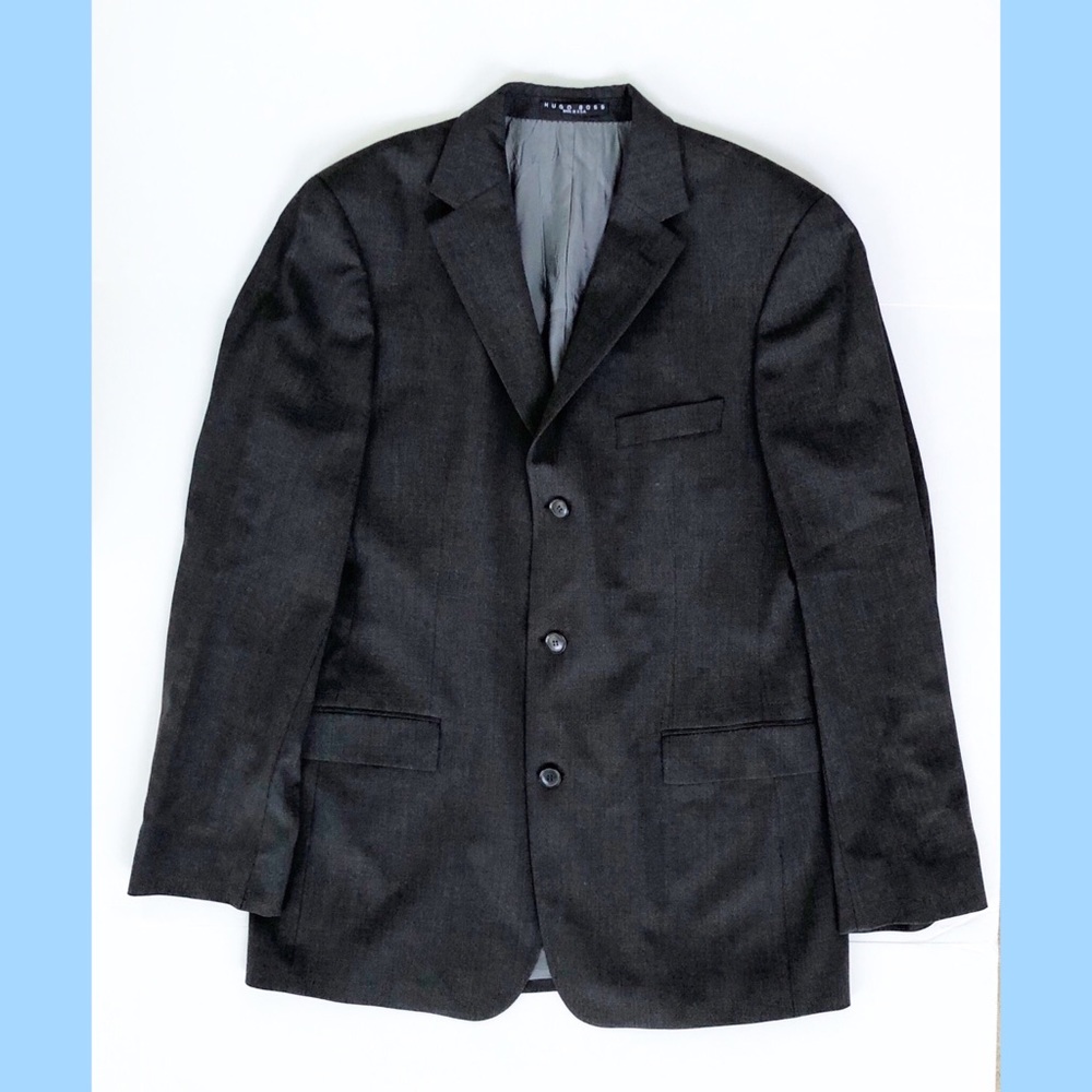 Hugo Boss Gray Blazer Wool Size 42L